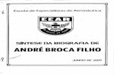 “Síntese da Biografia de André Broca Filho” · agricola, publicada no jornal diÅrio de .sÃo paulo, de 'reportagem contra a transferencia da escola anexo agricola, publicada
