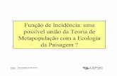 Função de Incidência: uma possível união da Teoria de ...ecologia.ib.usp.br/lepac/eco_paisagem/5_FI.pdf · Probabilidade de ocorrência de espécies em função de características