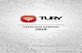 CATÁLOGO GENERAL 2018 - tury.com.br ESPANHOL_630_27112018.pdf · de corriente se reduce casi 30 veces, se quedando abajo de 600uA. LINEA PARK. Los módulos de la LÍNEA DE TECHOS