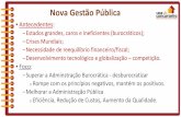 Nova Gestão Pública - s3.amazonaws.com · Nova Gestão Pública. ... controle e gestão centrados em resultados e não em procedimentos. ... • Redemocratização – 1945 ‒Dutra