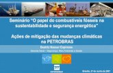 Seminário “O papel do combustíveis fósseis na ... · EVOLUÇÃO DA GESTÃO DE SMS D E S E M P E N H O E M S M S 1997 2000 PEGASO Conclusão Certificação nas Unidades do Brasil