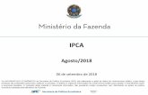 IPCA - fazenda.gov.br · Secretaria de Política Econômica Fonte: IBGE Elaboração:MF/SPE 10 Principais Contribuições PositivasPrincipais Contribuições Negativas
