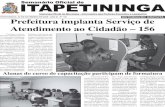 DISTRIBUIÇÃO GRATUITA Prefeitura implanta Serviço de ...semanario.itapetininga.sp.gov.br/wp-content/uploads/2017/06/... · ITAPETININGA, 22 DE NOVEMBRO DE 2008 - ANO III - Nº