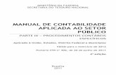 MANUAL DE CONTABILIDADE APLICADA AO SETOR PÚBLICO – 3º … STN 406-2011(Parte III... · ministÉrio da fazenda secretaria do tesouro nacional manual de contabilidade aplicada