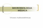 MICROBIOLOGIA MÉDICA - Plataforma IOW · PDF fileMICROBIOLOGIA MÉDICA Viroses multissistêmicas . Viroses Multissistêmicas SARAMPO Contato: O vírus é transmitido através de secreção