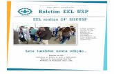 Volume 3 - Edi§£o 17 29 de agosto de 2016 Boletim EEL USP .EEL realiza 24 SIICUSP A EEL realizou