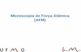 7.2.5. Microscopia de Força Atômica (AFM) - Biomaterial · Princípios Básicos de Operação • A técnica de AFM também pode ser classificada em 2 modos de força distintos: