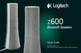 Logitech Bluetooth Speakers Z600 · No alto-falante de controle Pressione o botão de ligar e desligar. Um tom indica que os alto-falantes estão ligados e prontos para uso. Emparelhar