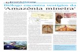4 Biólogo encontra vestígios da ‘Amazônia mineira’ · folhas: glândulas e pelos, por exemplo. Verdadeiros “carim-bos” e “impressões” foram deixados nas rochas, revelan-do,