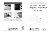 BL 7916 - BL 7917 Bomba Doseadora & Controladora de pH e ORP BL7917.pdf · A Hanna Instruments reserva-se o diretito de modificar o desenho, construçªo e aparŒncia dos seus produtos