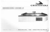 Manual Lister 21 - cristofoli.com Lister 21.pdf · Adquira uma manqueira de borracha preta de 5/16 de polegada com tecido interno (conforme amostra) , e conecte na extremidade da