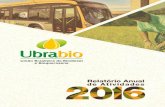 Relatório Anual de Atividades - ubrabio.com.br · 3 2016 O Brasil tem longo caminho a percorrer com as ambiciosas metas brasileiras firmadas durante a COP 21, em Paris, no final