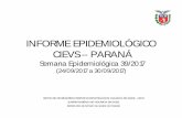 INFORME EPIDEMIOLÓGICO CIEVS – PARANÁ · Dos casos de SRAG por Influenza no Paraná, 76,1% (201/264) tinham pelo menos um fator de risco para complicação, predominando os idosos,