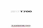 2017 T700 - torpedomarine.com · *Valores referentes a instalação e serviços em um motor de popa das marcas Evinrude, Mercury Marine ou Yamaha. ... versão que utiliza motores