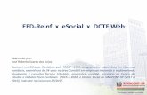 EFD-Reinf x eSocial x DCTF Web - sindcontsp.org.br · Bacharel em Ciências Contábeis pela FECAP -1992, programador especialista em sistemas contábeis, experiência de 34 anos na