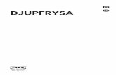 DJUPFRYSA PT - ikea.com · Consulte la última página de este manual, donde encontrará una ... – turismo rural; áreas de cozinha destinadas ao pessoal em ... a porta é deixada