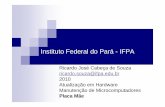 Instituto Federal do Pará -IFPAricardojcsouza.com.br/download/Hardware_3_PlacaMae1.pdf · Placa Mãe Anatomia de uma placa -mãe. Placa Mãe 22 – Chip controlador IEEE 1394a (Firewire)