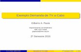 Exemplo Demanda de TV a Cabo - IME-USPgiapaula/slides_exemplo_tvcabo.pdf · Demanda de TV a Cabo Demanda de TV a Cabo Descrição dos Dados Vamos considerar um conjunto de dados sobre