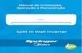 Split Hi Wall Invertercdn.springer.com.br/downloads_docs/d19a6-IOM-SHW...D-07-17--view-.pdf · • Saiba como manusear o equipamento de oxiacetileno seguramente. ... 10 Multímetro