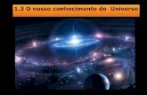 1.3 Evolução do nosso conhecimento sobre o Universo 3... · 1.3 O nosso conhecimento do Universo . Modelos geocêntrico e heliocêntrico Modelo geocêntrico de Ptolomeu (séc. ...