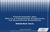 REGIÃO SUL - sebrae.com.br Sebrae/Estudos e Pesquisas... · Região Sul - Pessoal Ocupado, por porte das empresas, segundo setores de atividades (em %, mé-dia 2009 a 2011) Fonte:
