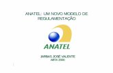 ANATEL: UM NOVO MODELO DE REGULAMENTAÇÃOanatelsite.anatel.gov.br/Portal/verificaDocumentos/documento.asp... · JARBAS JOSÉ VALENTE ABTA 2000. Anatel: Um Novo Modelo de Regulamentação