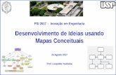 Desenvolvimento de Ideias usando Mapas Conceituais · 2017-08-24 · Eleitores Três Poderes Legislativo Judiciário ... • A organização hierárquica facilita a compreensão do