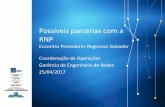 Possíveis parcerias com a RNP - Bit Social e Momento ... · • Vazão média mínima de 99% da capacidade do circuito. • Preço com impostos: • R$ 120,00 o custo do Mb/s (100