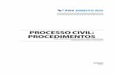 Processo civil: Procedimentos - FGV DIREITO RIOdireitorio.fgv.br/.../u100/processo_civil_-_procedimentos_2015-1.pdf · (civil e empresarial), público (tributário, internacional,
