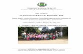 RELATÓRIO do Programa de Educação Ambiental PEA · SECRETARIA MUNICIPAL DE MEIO AMBIENTE, CULTURA E TURISMO Avenida Sete de Novembro, 40, Brasil Novo / Ibatiba- ES Tel. 3543 1105.