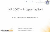 INF 1007 Programação II - edirlei.3dgb.com.bredirlei.3dgb.com.br/.../Prog2_Aula_08_Vetor_Ponteiros_2014.pdf · Vetores de Ponteiros para Estruturas • Função inicializa para