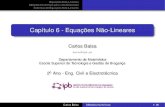 Capítulo 6 - Equações Não-Linearesbalsa/teaching/1011/MN/cap6.pdf · Equações Não-Lineares Métodos Numéricos para uma Dimensão Sistemas de Equações Não-Lineares Capítulo