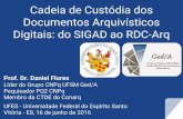 Pequisador PQ2 CNPq Digitais: do SIGAD ao RDC-Arq · Cadeia de Custódia dos Documentos Arquivísticos Digitais: do SIGAD ao RDC-Arq ... (.CSV Excel - Dublin Core, METS) Repositório