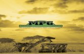 Catálogo MPG · Por meio de seus produtos, a MPG Indústria oferece a força e o potencial ideal para o aumento de produtividade e ganho de mercado, dedicando-se ao crescimento e