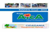 Relatório Anual - 2016 - redeaica.org.br · REDE AICA 6 RELATÓRIO ANUAL REDE AICA | 2016 Projeto Cidadão (Serviço de Convivência e Fortalecimento de Vínculos) Localizada no