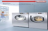 WashPlus Máquinas de lavar roupa PROFITRONIC M · acordo com o modelo) • Caixa de detergentes grande situada na frente da máquina ... (com capacidade de carga de 19 kg) e máquina