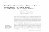 Estruturas atectônicas da Bacia do Paraná em Campinas (SP ... · estruturas, além de apresentar e discutir resultados de análise estrutural em campo. Estruturas atectônicas:
