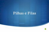 Pilhas e Filas - DAINF - Departamento Acadêmico de Informática …dainf.ct.utfpr.edu.br/~maurofonseca/lib/exe/fetch.php?... · 2015-04-16 · Uma pilha é uma lista LIFO ... Uma