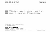 Sistema Integrado de Home Theater - Sony eSupport · a sua audição no futuro. Afinal de contas, nós queremos que você ouça durante toda a vida. Usando sabiamente, o seu novo