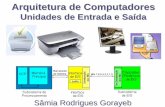 Arquitetura de Computadores - BANCO DE DADOS · Arquitetura de Computadores Unidades de Entrada e Saída Agenda: 1.Introdução 2.Função 3.Característica 4.Categorias 5.Formas