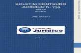 BOLETIM CONTEÚDO Boletim JURÍDICO N. 739 · FRANCISCO DE SALLES ALMEIDA MAFRA FILHO (MT): Doutor em Direito Administrativo pela UFMG. Coordenador de Direito Tributário e Financeiro