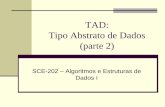 TAD Tipo Abstrato de Dados - wiki.icmc.usp.brwiki.icmc.usp.br/images/4/4d/Aula2TADparte2y.pdf · Módulos podem ser usados para definir um novo tipo de dado e o conjunto de operações