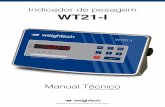 Indicador de pesagem WT21-I - weightech.com.br · • Instalações elétricas que não sigam a norma NBR5410 da ABNT, não são adequadas para a instalação deste equipamento, podendo