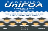 curso direito 2011-2 - UniFOA - Centro Universitário de ...web.unifoa.edu.br/cadernos/especiais/resumos_tcc/2011-2/curso_di... · política no Brasil, que tem provocado, em matéria