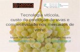 Tecnologia vitícola, custo de produção de ... - Vinho Verde · Tecnologia vitícola, custo de produção de uva e competitividade no mercado de vinho Miguel Sottomayor e Mª Socorro