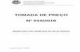 TOMADA DE PREÇO Nº 010/2018 - muriae.mg.gov.br · Licitação, designados pelo Decreto nº 8.366/2018, torna público que, na data, horário e local abaixo indicados, fará realizar