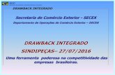 DRAWBACK INTEGRADO SINDIPEÇAS 27/07/2016jp.camaradojapao.org.br/upload/files/ok DRAWBACK_SINDIPEÇAS... · Habilitação no sistema anterior (módulo azul) • Não era integrado,