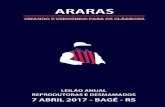 Catalogo reproducao Araras - ararasite.com Araras Reproducao.pdf · ART. 19º - Após o prazo de 2 (dois) dias, caso não tenha ocorrido o acerto, por parte do comprador, o vendedor