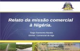 Relato da missão comercial Título Palestra à Nigéria. · Relato da missão comercial à Nigéria. ... the tand borders was part of measures to check ... PROHIBITION LIST GUIDELINES