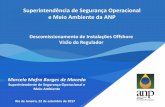 Superintendência de Segurança Operacional e Meio ... · e Meio Ambiente da ANP Marcelo Mafra Borges de Macedo Superintendente de Segurança Operacional e Meio Ambiente ... Slide